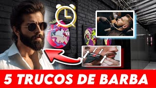 5 TRUCOS de BARBA que todo HOMBRE DEBE SABER [upl. by Amber]