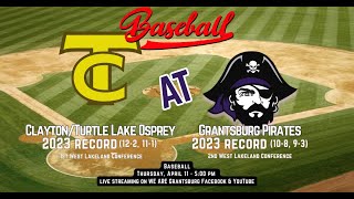 ClaytonTurtle Lake  Grantsburg Baseball [upl. by Adnara761]