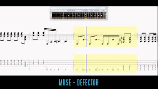 Muse  Defector Guitar Tabs [upl. by Bakerman]