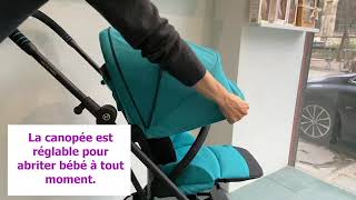 Test de la poussette Eezy S Twist 2 Cybex [upl. by Sashenka]