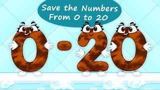 Save the Numbers 0 to 20  Learn Numbers and Counting in a Fun and Joyful Way  GoKids Games [upl. by Newg]