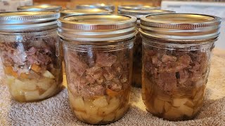 pressure canning Corned beef hash stpatricksday AOKForagingandAdventures [upl. by Freed]