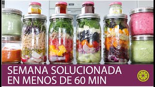 BATCH COOKING EN MENOS DE 60 MIN  Sano y delicioso [upl. by Hras]