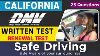 DMV Senior Written Test 2024 California  Safe Driving  DMV written test 2024 californiadmvtest [upl. by Ardnuaed]