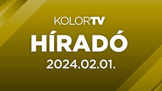 KolorTV Híradó  20240201 [upl. by Ehlke]