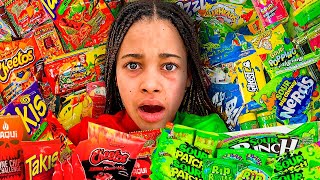 Cali Does SOUR CANDY vs SWEET CANDY Challenge [upl. by Lonier]