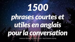 1500 phrases courtes et utiles en anglais pour la conversation for French speakers [upl. by Roberto]