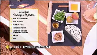 Recette  tarte fine roquefort et poires [upl. by Eetnahc]