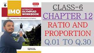 SOF IMO OLYMPIAD CLASS 6  CHAPTER 12  RATIO AND PROPORTION 202425  MTG WORKBOOK SOLUTION [upl. by Bove]