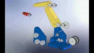 MiniMover 5 Exploded View In SolidWorks [upl. by Annoyek]