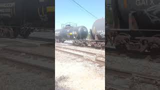 Up railcars and Canadian national railcar at Galveston sub railfan [upl. by Freedman]