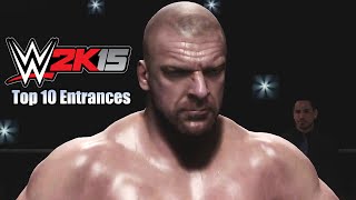 WWE 2K15  Top 10 Entrances [upl. by Willms]