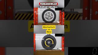 PERBANDINGAN KEKUATAN VELG MOBIL ALUMINIUM VS BESI [upl. by Eveneg]