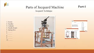 Parts of Jacquard loom  part1 functions  handloom  jacquard  weaving [upl. by Ykcub]