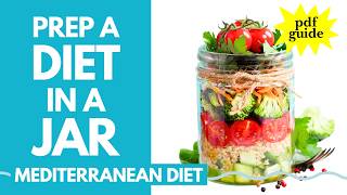 Mediterranean Diet SaladinaJar  easy mediterranean diet recipes amp PDF [upl. by Kelson]