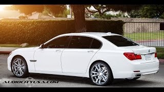 BMW 750li on 22 Wheels Rims [upl. by Asikal]