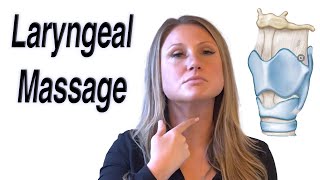 Laryngeal Massage amp Myofascial Release for a Tight Throat 6 Exercises voicetherapy [upl. by Pelletier]