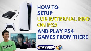 How to Setup USB External Hard Drive on PS5 and Play Games  PS5 Guide [upl. by Odelle]