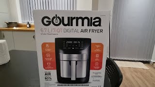 How to setup gourmia air fryer  air fryer unboxing  cheaper then an oven [upl. by Ehrsam870]