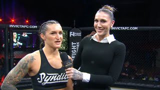 Invicta FC 58 Shanna Young PostFight Interview [upl. by Ynalem]