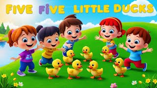 quot🦆 Five Little Ducks The Most Fun Nursery Rhyme for Kids Sing Along amp Dance 🎶✨quot [upl. by Nnasus]