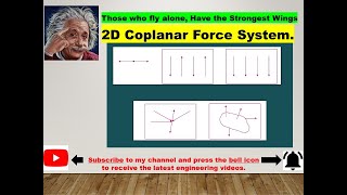 2D Coplanar Force System Study [upl. by Aim]