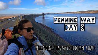 Day 3 Pennine Way Reservoirs Sunshine and Foot Problem pennineway yorkshire lancashire [upl. by Nessnaj]