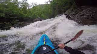 Cullasaja River Kayaking Cosmic to Lower [upl. by Joane]