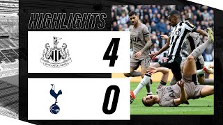 Newcastle United 4 Tottenham Hotspur 0  Premier League Highlights [upl. by Colon562]