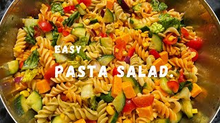 Super Quick amp Easy Pasta Salad  Tricolore Fusilli Pasta [upl. by Yekram488]