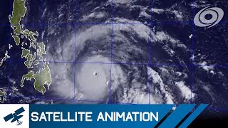 Typhoon Haiyan Yolanda  Satellite Imagery Timelapse Nov 410 2013 [upl. by Aluk]