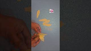 Daffodil  Easy DIY Flower Craft PaperFlowers CrepePaper daffodil tutorial FlowerMaking DIY [upl. by Ahsii]