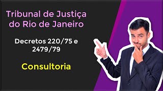 TJRJ 2020  Decreto 22075 e 247979  Consultoria [upl. by Atinihc]