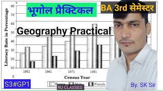 Geography Practical  Geography Semester 3rd Practical  Geography ka Practical kese bnaye [upl. by Nyrad]