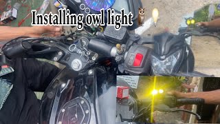 Installing OWL LIGHT in my NS200 🦉 💡Modified Ns200owl owllight ns200black [upl. by Ari]