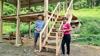 FULL VIDEO 95 days of building a new wooden house at the farm daily life [upl. by Sidnarb]