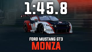 Monza 1458  Ford Mustang GT3  GO Setups  ACC 1103 [upl. by Sarah]