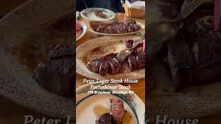 Peter Luger Porterhouse Steak Brooklyn ShortyNY [upl. by Anoniw]