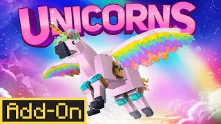 Unicorns  Minecraft Marketplace Addon  Showcase [upl. by Selbbep]