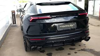 Black Lamborghini urus  capristo exhaust Sound [upl. by Neiviv]