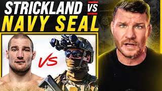 BISPING reacts Sean Strickland vs Navy SEALS BEEF [upl. by Pass]