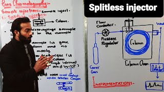 Part2 Sample injection in GC  Splitlesa injector  Gas chromatography [upl. by Hamfurd]