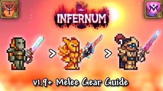 Calamity Infernum Mode Melee Gear Progression Guide Terraria v144 [upl. by Nuoras]