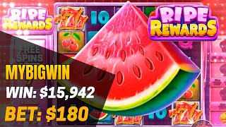 Ripe Rewards Slot Big Win 🍉 15942 Sensational Win 🎉 [upl. by Noelc]