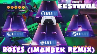 NEW Roses Imanbek Remix by Saint Jhn  Fortnite Festival FullBand March 14th 2024Controller [upl. by Dave]