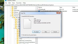 How To Fix Invalid MS  DOS Function While Copying Or Deleting Files  Windows 1110817 [upl. by Ennobe827]