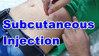 How to Inject a Subcutaneous Injection  Subcutaneous Injection Technique  Insulin Injection [upl. by Soloma]