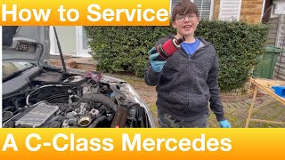 Servicing a Mercedes Benz CClass [upl. by Adnohser567]