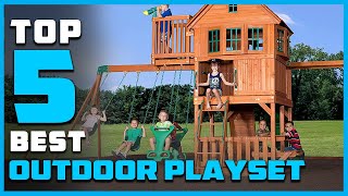 Top 5 Best Outdoor Playsets for Toddlers Kids Climbers amp Wooden Play Structures Review in 2024 [upl. by Akimert]