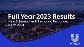 Unilever  Full Year 2023 Results  Webcast amp QampA [upl. by Ntsyrk]